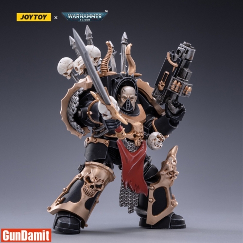 JoyToy Source 1/18 Warhammer 40K Brother Gnarl Black Legion Chaos Terminator