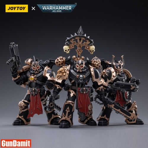 JoyToy Source 1/18 Warhammer 40K Chaos Space Marines Black Legion Warband Set of 3