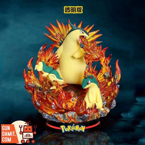 [Pre-Order] Egg Studio Pokemon Evolution Typhlosion Family Statue Realistic Fire Version