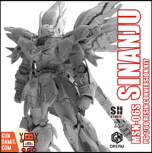 [Pre-Order] SH Studio & GM Dream 1/60 Upgrade Garage Kit for PG MSN-06S Sinanju Gundam Standard Version