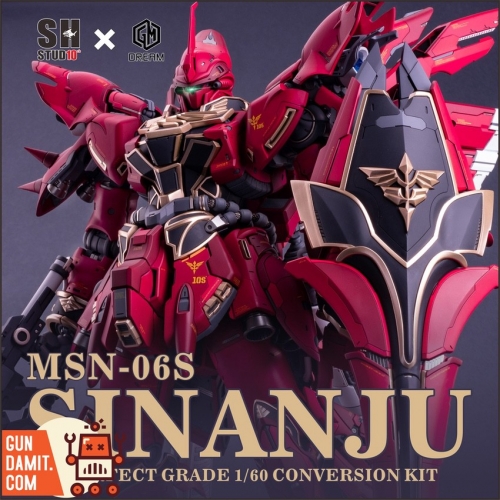 SH Studio & GM Dream 1/60 Upgrade Garage Kit for PG MSN-06S Sinanju Gundam Deluxe Version