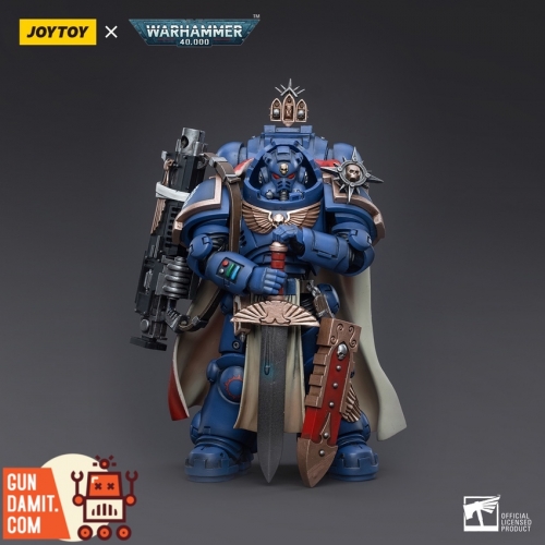 JoyToy Source 1/18 Warhammer 40K Ultramarines Captain With Master-crafted Heavy Bolt Rifle