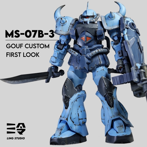 [Pre-Order] [Make to Order] Ling Studio &amp; Bandai Robot Spirits Repaint Series MS-07B-3 Gouf Custom