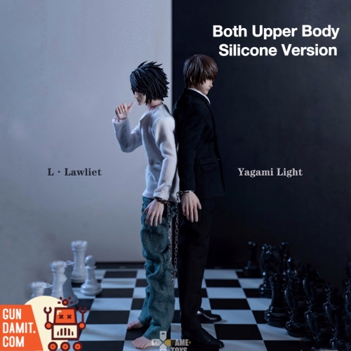 [Pre-Order] GameToys 1/6 GT-007UP Death Note L Lawliet & GT-008UP Death Note Yagami Light Both Upper Body Silicone Version Set of 2