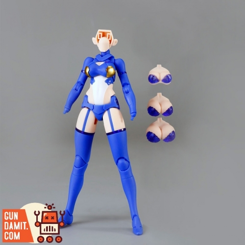 D House 1/12 Plain Figure Model Kit for Mecha Girl Blue Version