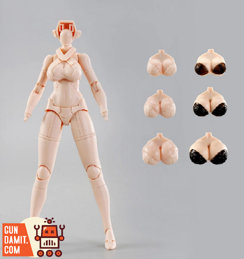 [Pre-Order] D House 1/12 Plain Figure Model Kit for Mecha Girl Yellow Skin Version