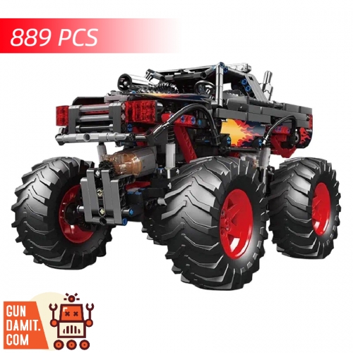 Mould King 18008 Flame Monster Truck w/ PF Parts