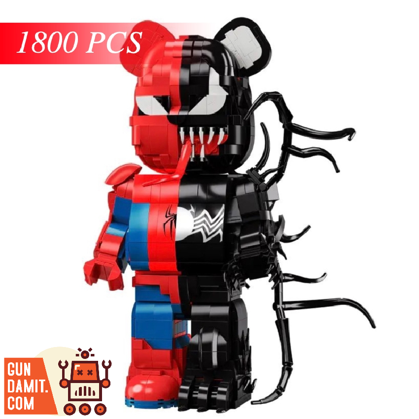 Wangao Block Model 188007 Half-Mechanical Violent Bear Spider-Man & Venom Version