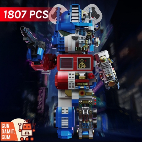 Wangao Block Model 188003 Optimus Prime Mechanical Bear Half Clear Version