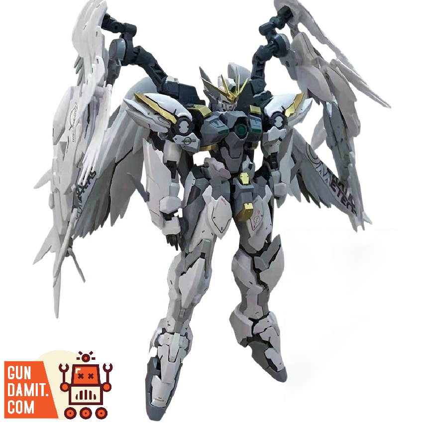 MJH 1/100 MG XXXG-00YSW Wing Gundam Snow White Prelude HIRM Version Model Kit w/ Decal