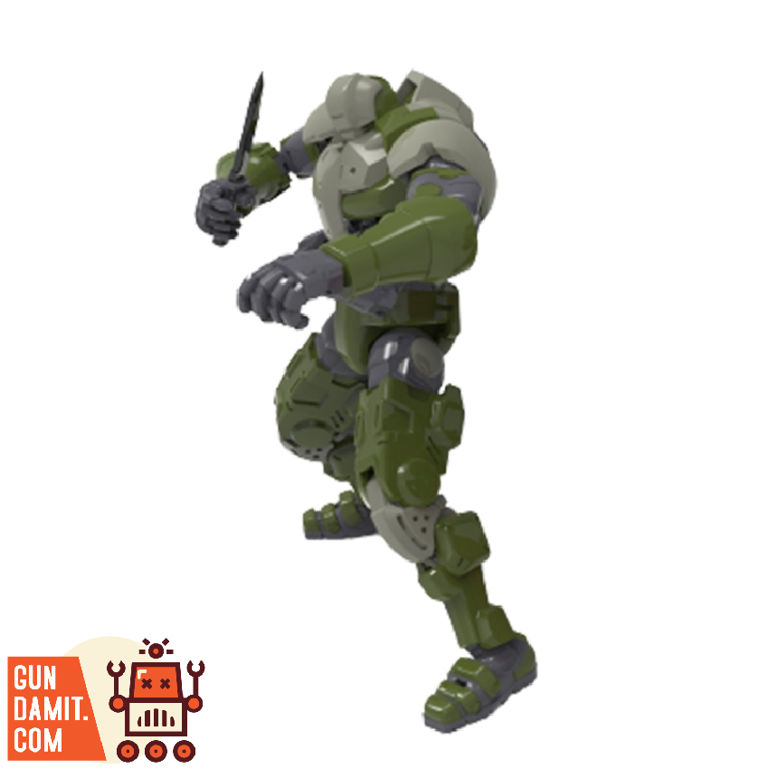 [Pre-Order] Warriors Workshop 1/30 WWS-O-01/02 Loyalty ‘G’ Assist Humanoid Soldier Model Kit Green Version