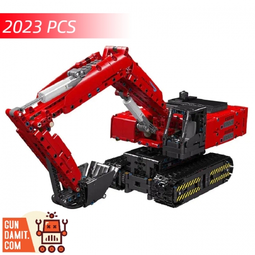 [Coming Soon] Mould King 15062 Mechanical Digger Excavator Red Version w/ PF Parts