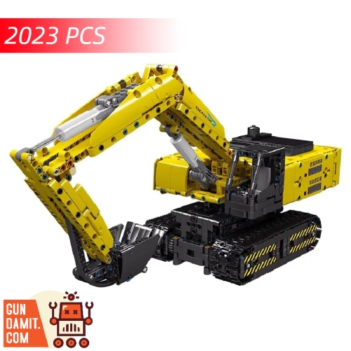 [Coming Soon] Mould King 15061 Mechanical Digger Excavator Yellow Version w/ PF Parts