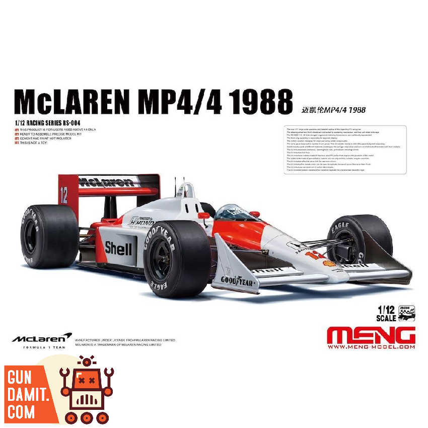 [Pre-Order] Meng Model 1/12 McLaren MP4/4 1988 RS-005 Model Kit