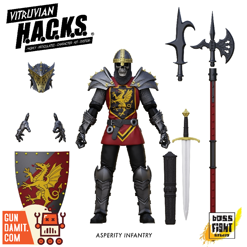 [Pre-Order] Boss Fight Studio 1/18 Middle Ages Vitruvian Hacks Asperity Infantry