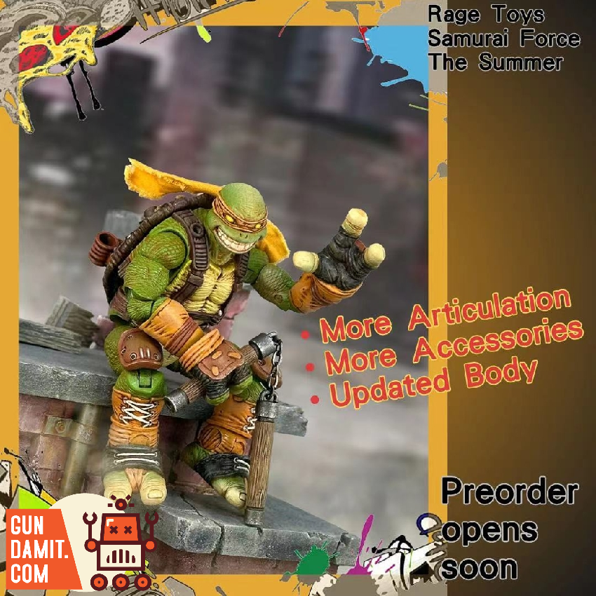 [Pre-Order] Fury Toys 1/12 Samurai Turtles Summer Set w/ Accessories