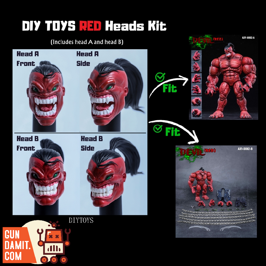 [Pre-Order] DIY Toys Red Heads Kits For Axytoys The Devil