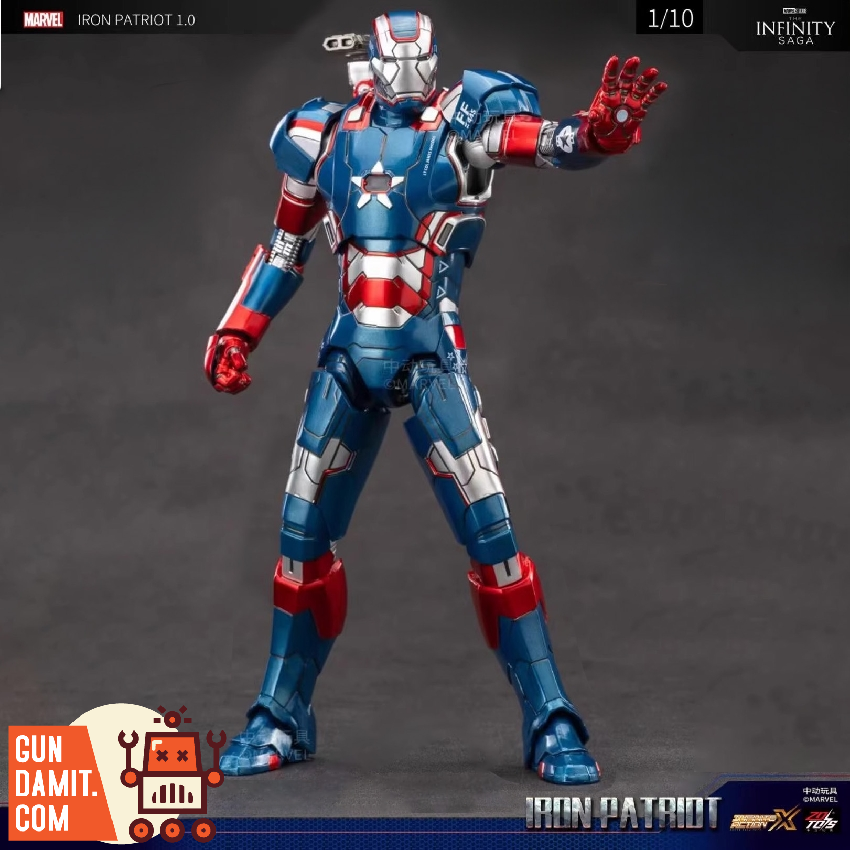 ZT Toys Marvel Licensed 1/10 War Machine Iron Patriot